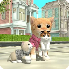 Взлом Cat Sim Online: Play with Cats  [МОД Много монет] - стабильная версия apk на Андроид