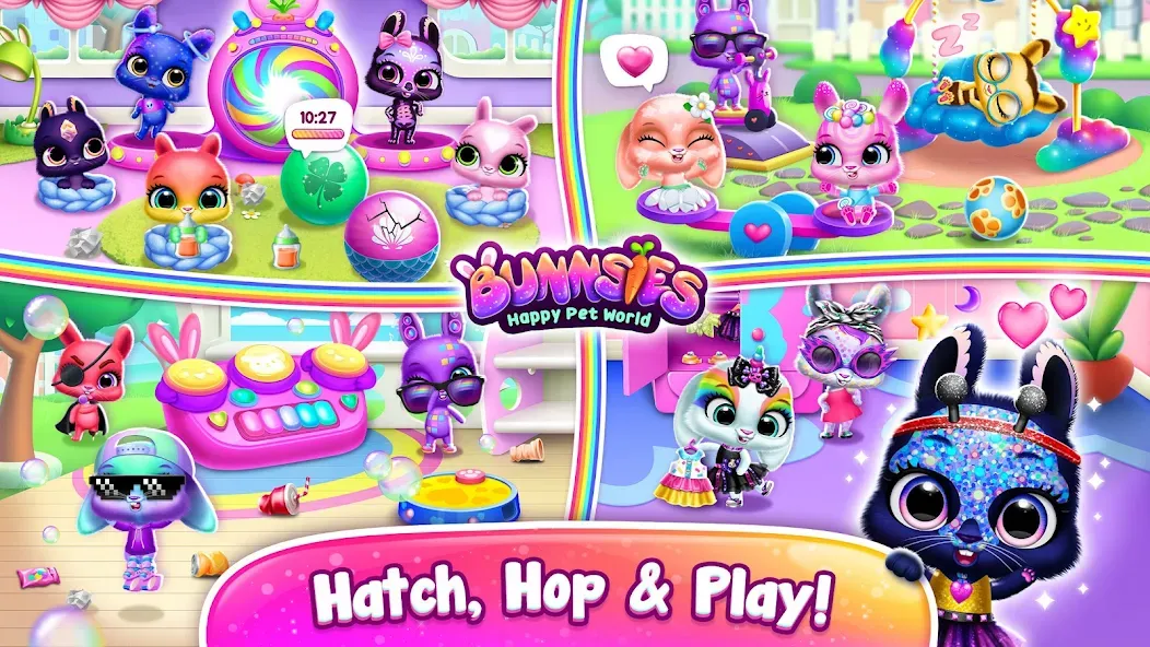 Bunnsies - Happy Pet World (Баннсиз)  [МОД Много денег] Screenshot 3