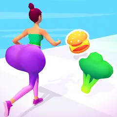 Взломанная Twerk Race 3D: Belly Body Run (Тверк Рейс 3D)  [МОД Много монет] - полная версия apk на Андроид