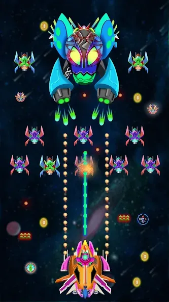 Galaxy Shooting: Alien Attack (Гэлэкси Шутинг)  [МОД Unlocked] Screenshot 3