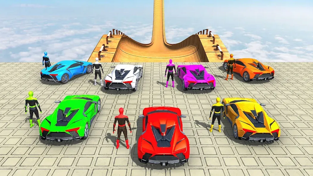 Mega Ramp Car Games Car Stunts  [МОД Unlimited Money] Screenshot 1