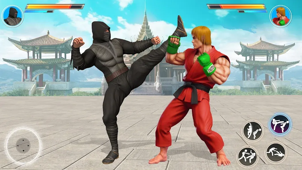 Kung Fu Heros: Fighting Game (упергеройский файтинг Кунгфуигры)  [МОД Бесконечные монеты] Screenshot 4