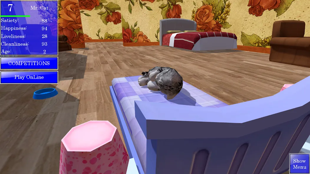 Cute Pocket Cat 3D (Сьют Покет Кэт 3Д)  [МОД Много денег] Screenshot 3