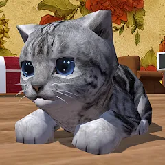 Скачать взломанную Cute Pocket Cat 3D (Сьют Покет Кэт 3Д)  [МОД Много денег] - последняя версия apk на Андроид