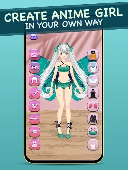 Anime Dress Up for Adults  [МОД Бесконечные монеты] Screenshot 2