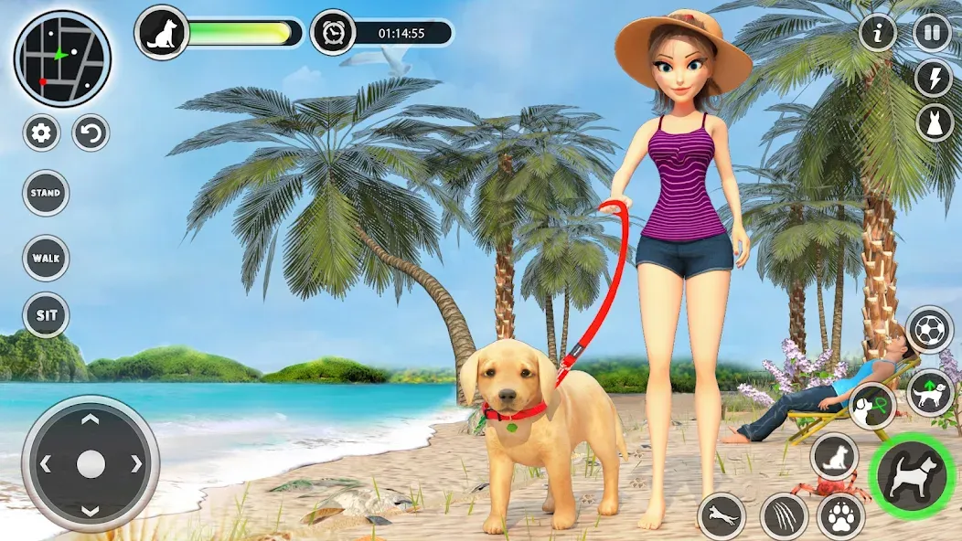 Dog Simulator Pet Dog Games 3D  [МОД Меню] Screenshot 1