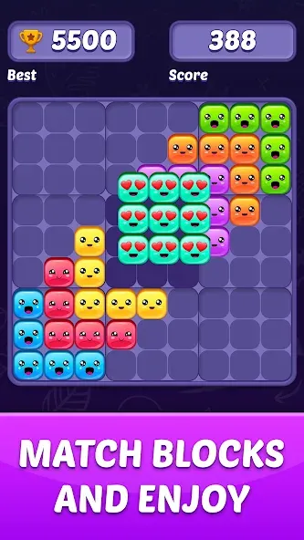 Block Puzzle Game (Блокголоволомка игра)  [МОД Бесконечные деньги] Screenshot 1