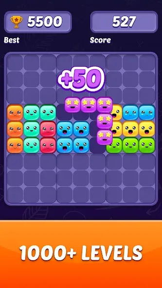 Block Puzzle Game (Блокголоволомка игра)  [МОД Бесконечные деньги] Screenshot 2