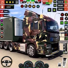 Взлом Army Truck Transport Game 2023  [МОД Много монет] - полная версия apk на Андроид