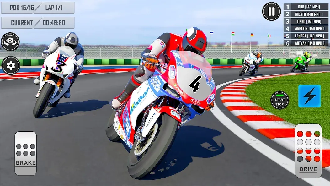 3D Bike Racing Games Offline  [МОД Unlocked] Screenshot 1