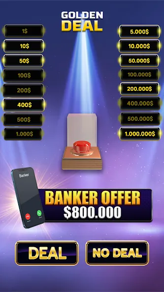 Million Golden Deal Game (Миллион Золотой Сделки)  [МОД Бесконечные деньги] Screenshot 2