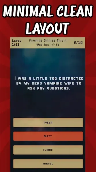 Vampire Diaries Quiz Trivia (Вампирские дневники викторина виктрия)  [МОД Все открыто] Screenshot 2