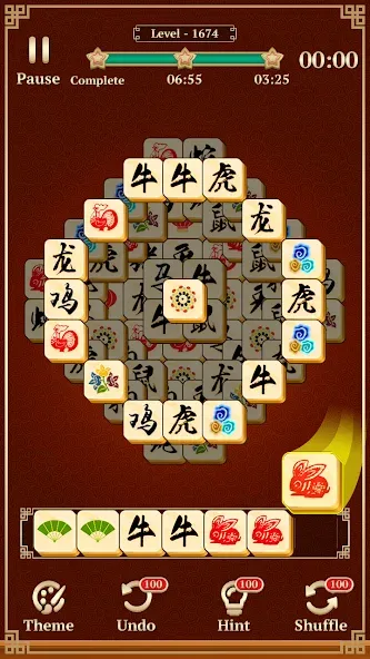 Mahjong Solitaire: 3 Tiles (Маджонг Классик)  [МОД Много монет] Screenshot 4