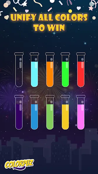 Colorpuz - Water Sort Puzzle (Колорпаз)  [МОД Бесконечные деньги] Screenshot 3