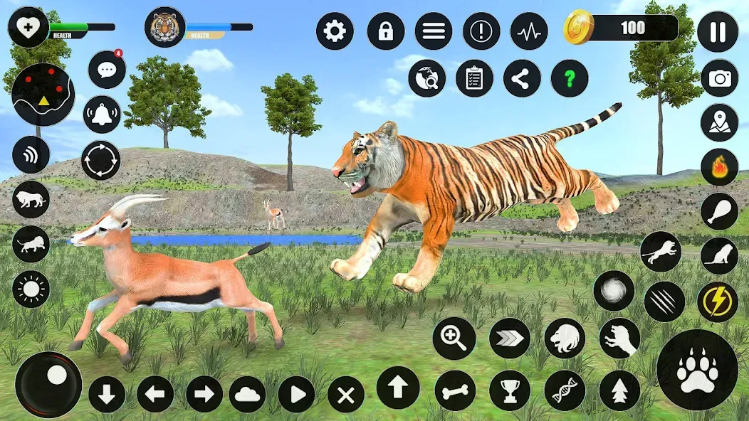 Tiger Simulator Animal Games (Тигровый симулятор  игры с животными)  [МОД Все открыто] Screenshot 3