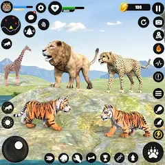 Взломанная Tiger Simulator Animal Games (Тигровый симулятор  игры с животными)  [МОД Все открыто] - стабильная версия apk на Андроид