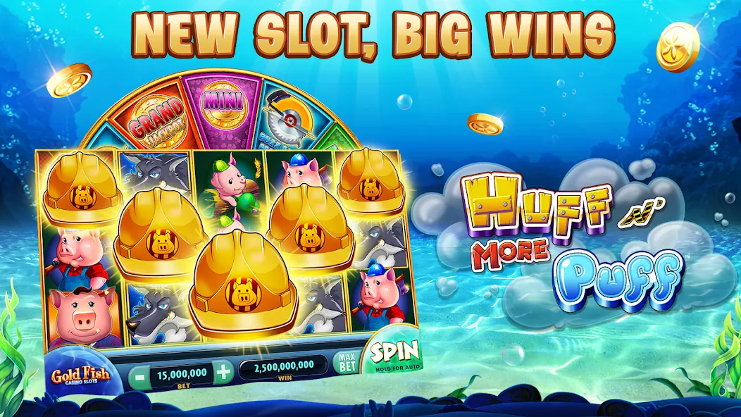 Gold Fish Casino Slot Games (Голдфиш)  [МОД Бесконечные деньги] Screenshot 1