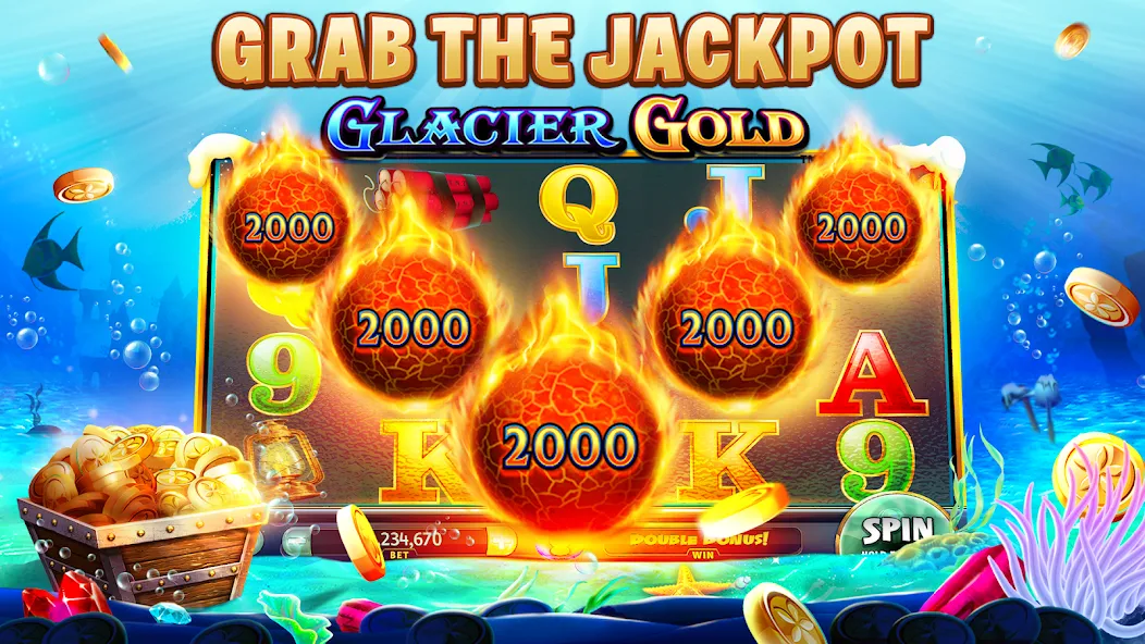 Gold Fish Casino Slot Games (Голдфиш)  [МОД Бесконечные деньги] Screenshot 3