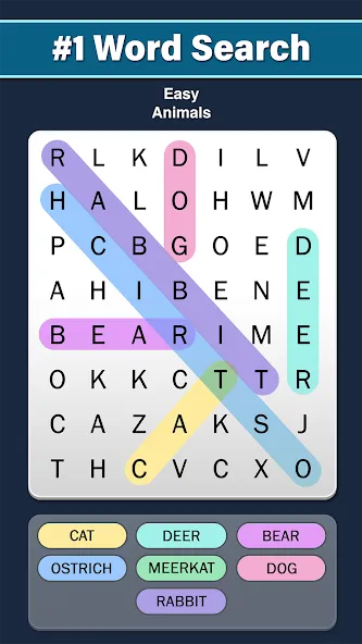 Word Search: Word Find (Ворд Срч)  [МОД Unlimited Money] Screenshot 1