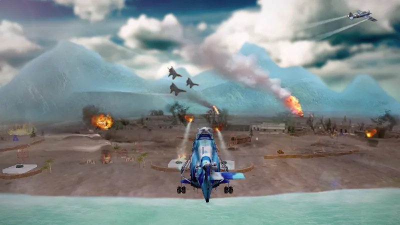 Gunship Strike 3D  [МОД Бесконечные монеты] Screenshot 5