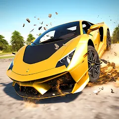 Скачать взломанную Car Crash: 3D Mega Demolition (Кар краш)  [МОД Бесконечные монеты] - последняя версия apk на Андроид