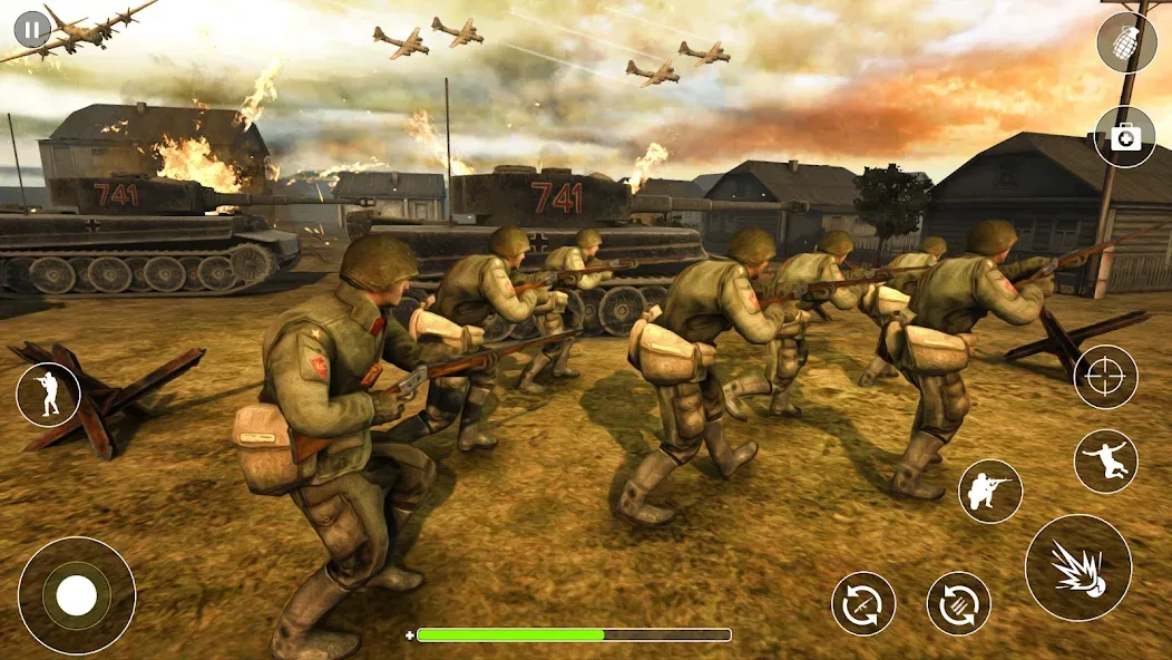 WW2 Survival Shooter :Gun fire (Вторая Мировая Война  )  [МОД Unlimited Money] Screenshot 2