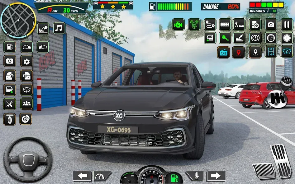 City Car Driving - Car Games (Сити Кар Драйвинг)  [МОД Бесконечные монеты] Screenshot 1