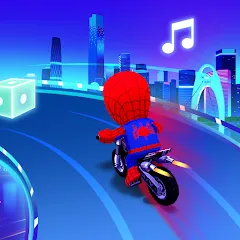 Взломанная Beat Racing:Car&Music game (Бит Кар Гонки игра музыки )  [МОД Все открыто] - последняя версия apk на Андроид