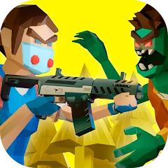 Взломанная Two Guys & Zombies 3D: Online  [МОД Mega Pack] - последняя версия apk на Андроид