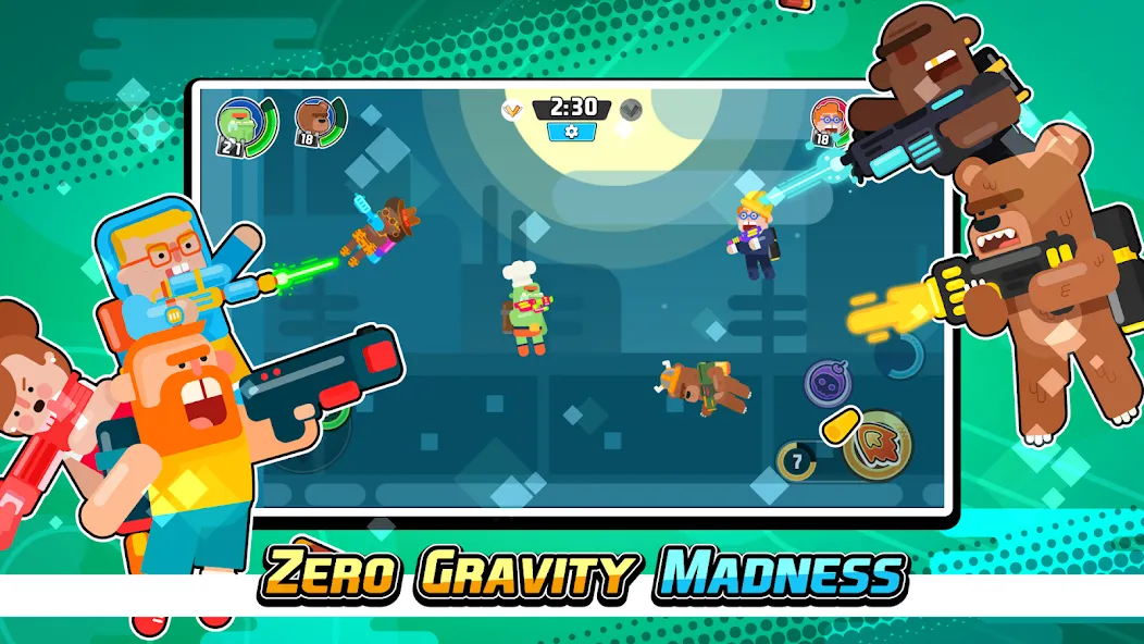 Gravity Brawl: Hero Shooter  [МОД Много денег] Screenshot 1