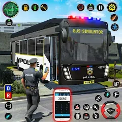 Скачать взлом City Bus Simulator Bus Game 3D (Полицейский автобус симулятор)  [МОД Бесконечные монеты] - полная версия apk на Андроид