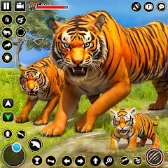 Взломанная Tiger Simulator Lion games 3D (Тигровый Симулятор Игр Льва 3D)  [МОД Много монет] - стабильная версия apk на Андроид