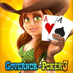 Скачать взломанную Governor of Poker 3 - Texas  [МОД Mega Pack] - полная версия apk на Андроид