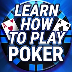 Взлом Learn How To Play Texas Poker  [МОД Много монет] - последняя версия apk на Андроид