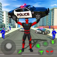 Скачать взлом Spider Miami Rope Hero Ninja  [МОД Меню] - стабильная версия apk на Андроид