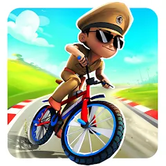 Взломанная Little Singham Cycle Race (Литл Сингам Велосипедная Гонка)  [МОД Menu] - полная версия apk на Андроид