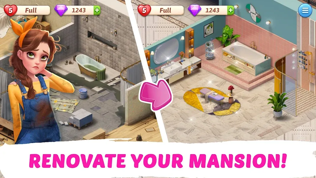 My Story - Mansion Makeover  [МОД Unlocked] Screenshot 2