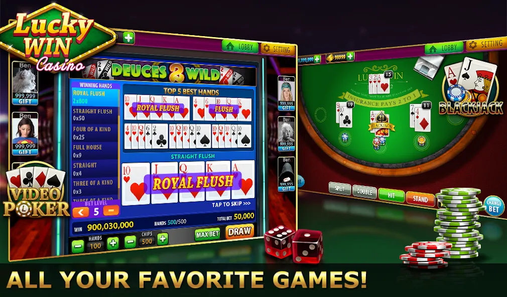 Lucky Win Casino™ SLOTS GAME (Лаки Вин казино СЛОТЫ ИГРА)  [МОД Меню] Screenshot 5