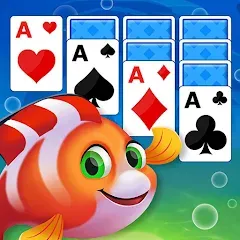 Взлом Solitaire Fish Klondike Card (Солитер Карточная игра Клондайк Фиш)  [МОД Бесконечные деньги] - стабильная версия apk на Андроид