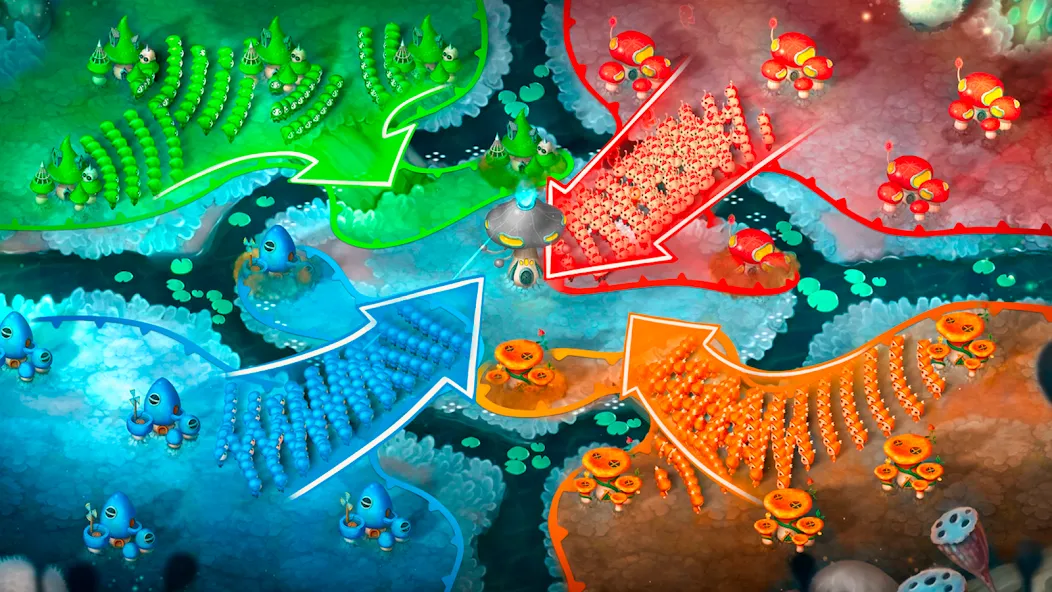 Mushroom Wars 2: RTS Strategy (Мушрум Варс 2)  [МОД Mega Pack] Screenshot 4