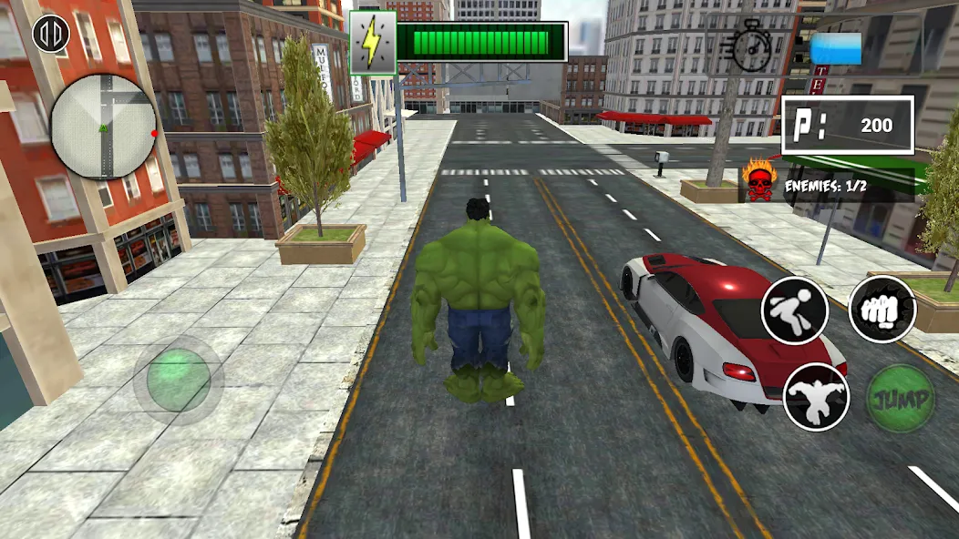 Monster Superhero: Green Fight  [МОД Много монет] Screenshot 5