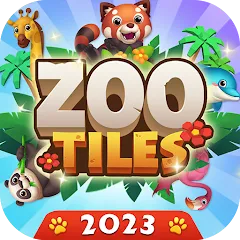 Взлом Zoo Tile - Match Puzzle Game (Зу Тайл)  [МОД Unlimited Money] - полная версия apk на Андроид