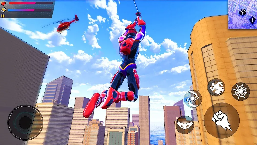 Spider Hero:Super City Hero (пайдер Хиро)  [МОД Много денег] Screenshot 1