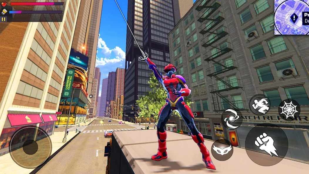 Spider Hero:Super City Hero (пайдер Хиро)  [МОД Много денег] Screenshot 2