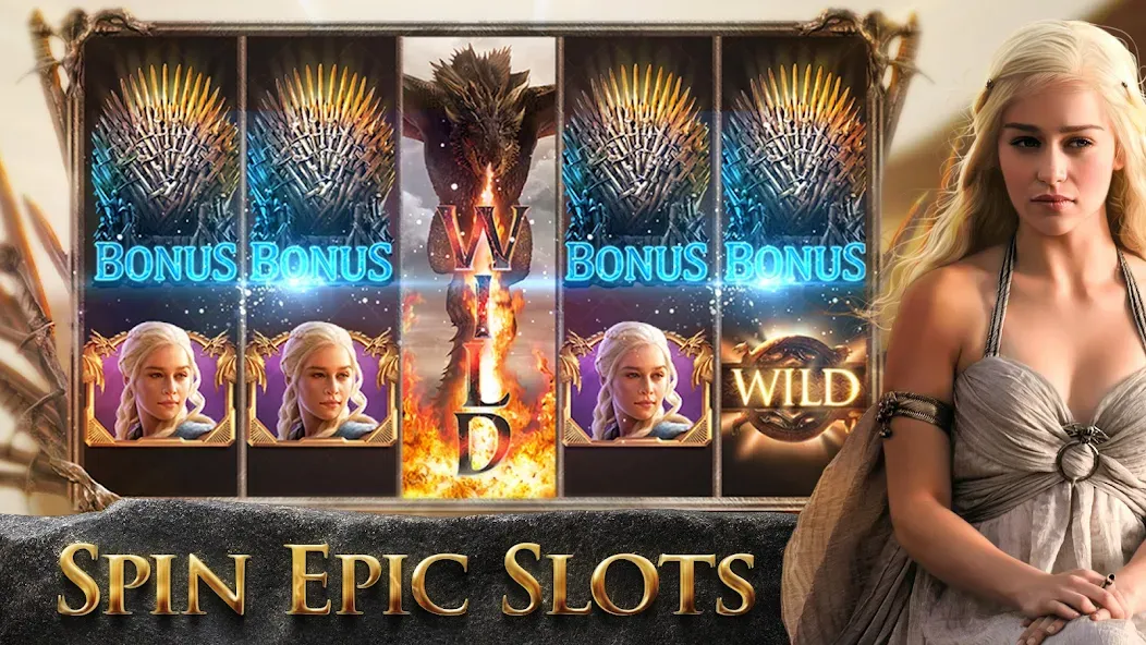 Game of Thrones Slots Casino (Гейм оф Тронс Слотс Казино)  [МОД Menu] Screenshot 1