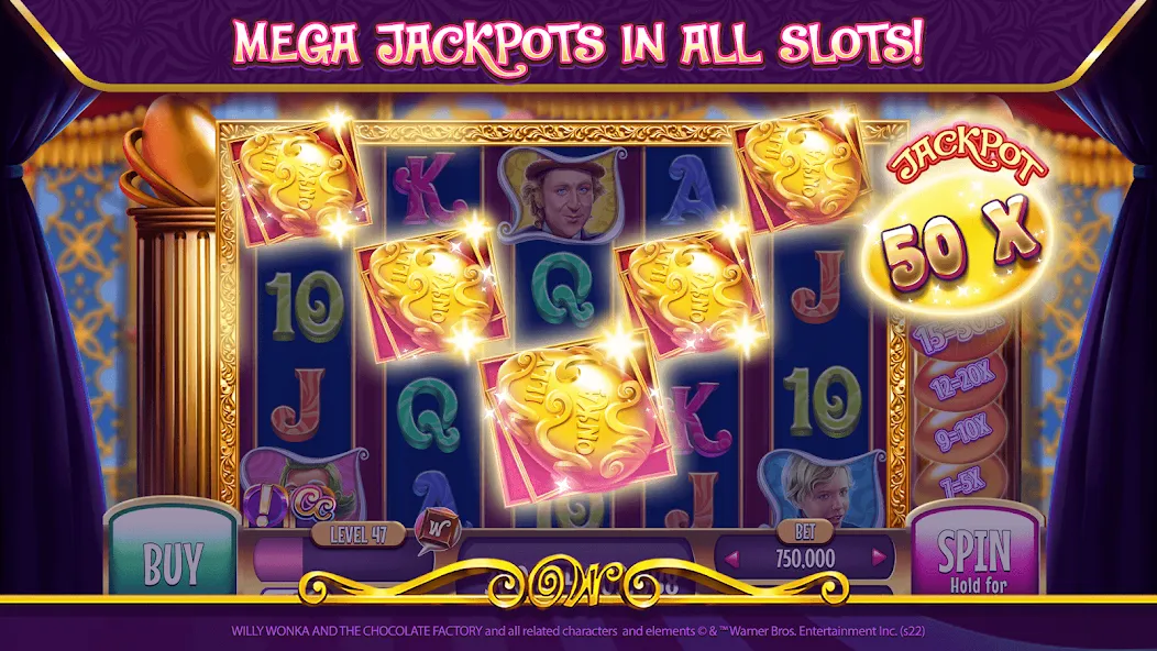 Willy Wonka Vegas Casino Slots (Вилли Вонка Вегас Казино Слоты)  [МОД Unlocked] Screenshot 4