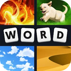 Скачать взлом 4 Pics 1 Word (Картинки 1 Слово)  [МОД Unlocked] - стабильная версия apk на Андроид