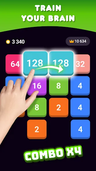 2048: Puzzle Game! Merge Block (Две тысячи сорок восемь)  [МОД Бесконечные монеты] Screenshot 5