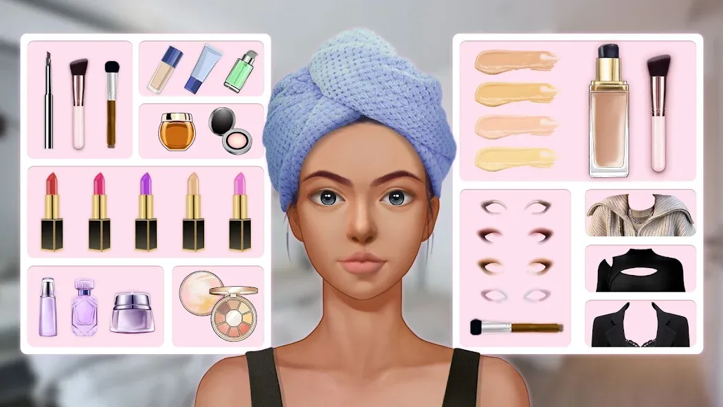 Makeup Stylist: Makeup Game (Сам сделай макияж)  [МОД Бесконечные деньги] Screenshot 1