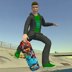 Взломанная Skateboard FE3D 2 (Скейтборд 3D 2)  [МОД Меню] - полная версия apk на Андроид